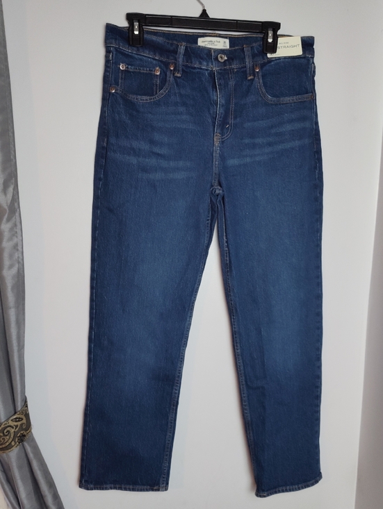 Abercrombie & Fitch Denim - Ambercrombie & Fitch Women's Denim Blue Jeans Mid-rise 90 Straight Size 30 Short